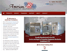 Tablet Screenshot of americancrematory.com